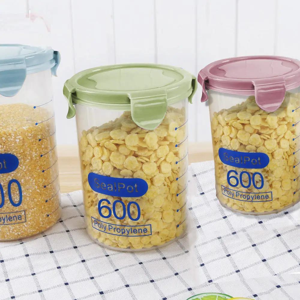 Кухонные бутылки для хранения продуктов герметичные банки с крышкой большая
