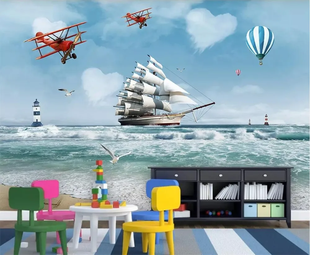 Обои на заказ, 3d фотообои, эстетическое высокое разрешение, Белая лошадь, бегущая ТВ, декоративные 3d обои