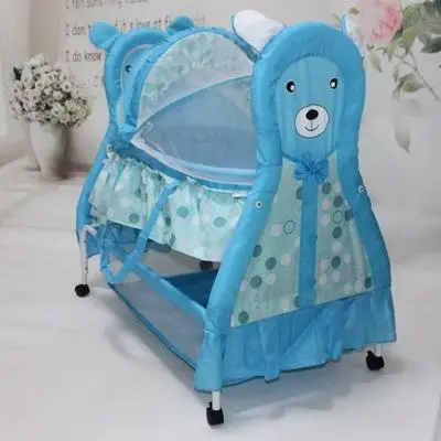 Детская кроватка для сна многофункциональная с роликом мультяшная животными