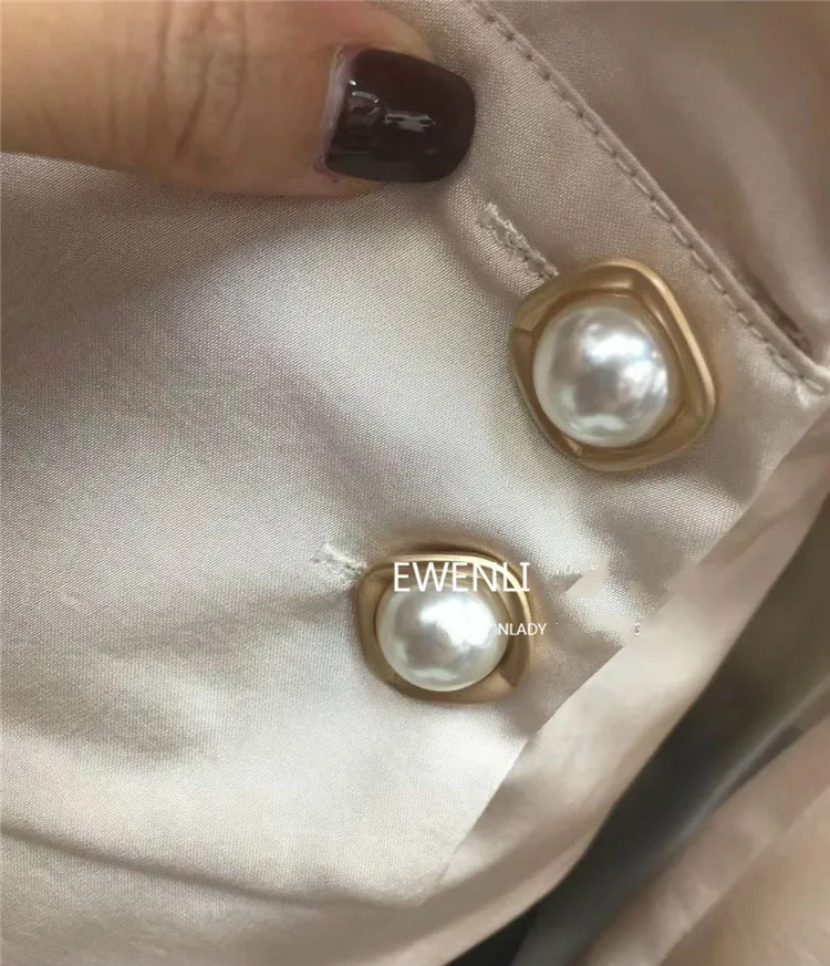 Женская блузка из поплина Асимметричная рубашка с v-образным вырезом и