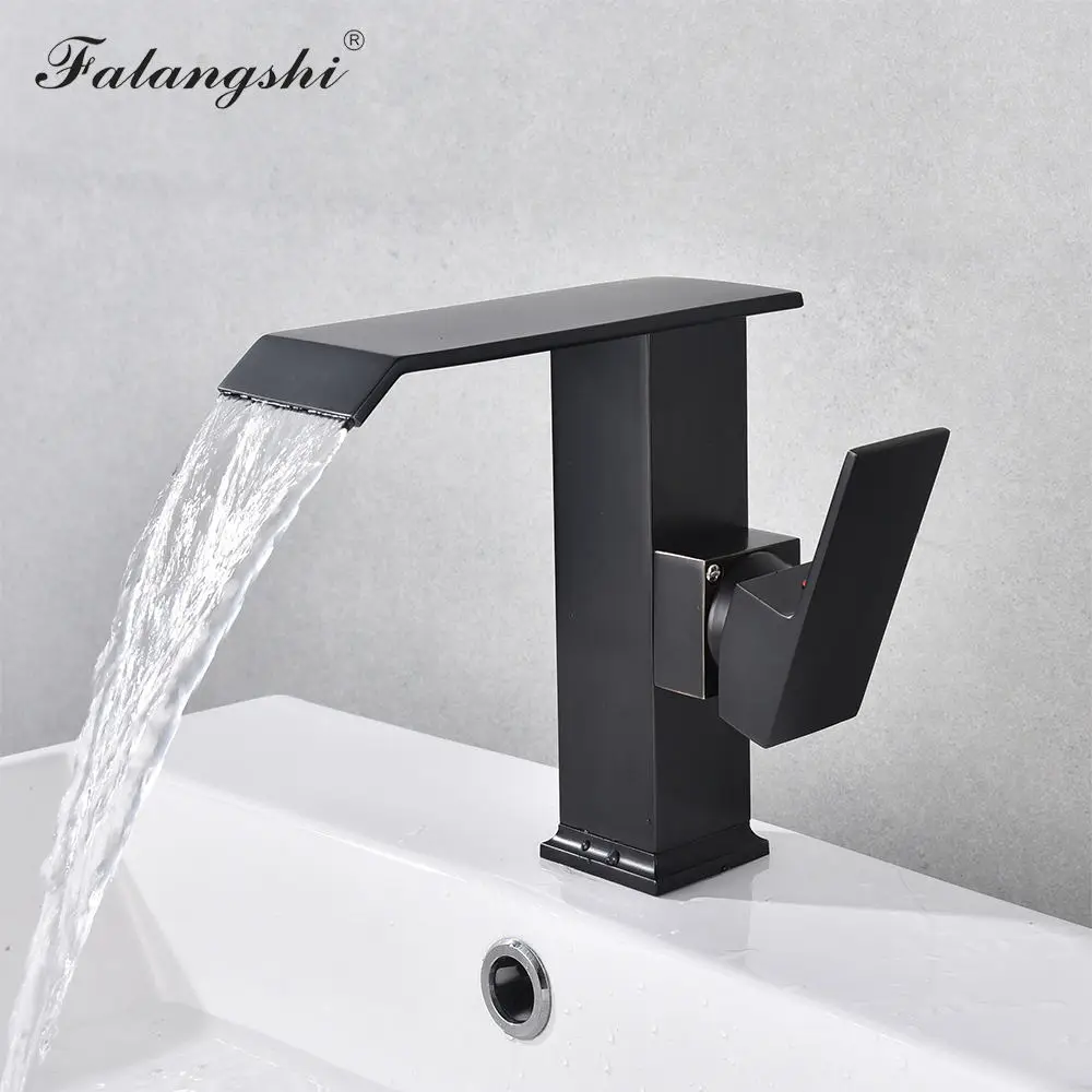 

Waterfall Design Bathroom Faucets Sink Taps Basin Cold And Hot Water Faucets Vanity Vessel Sink Mixer Tap Deck Mount WB1032