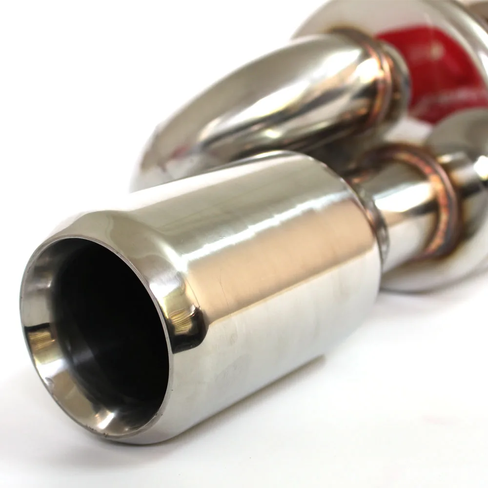 Car Accessories 51mm-89mm exhaust system muffler tube Universal stainless steel S-type external back pressure exhaust muffler