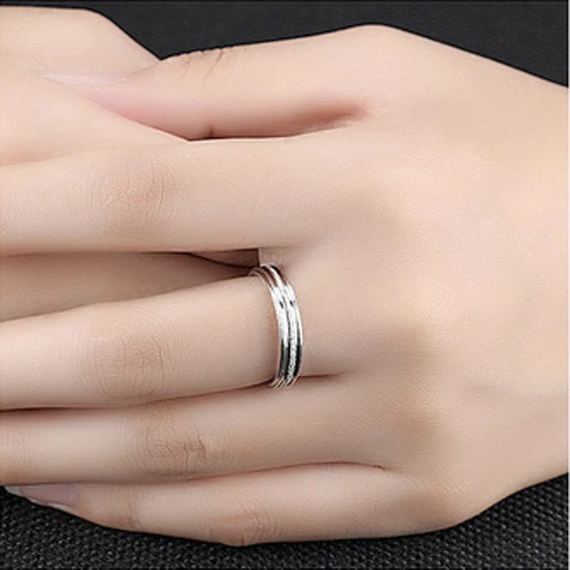 Новинка для мужчин и женщин Pave Pearl Sand Titanium нержавеющая сталь Love Promise кольцо