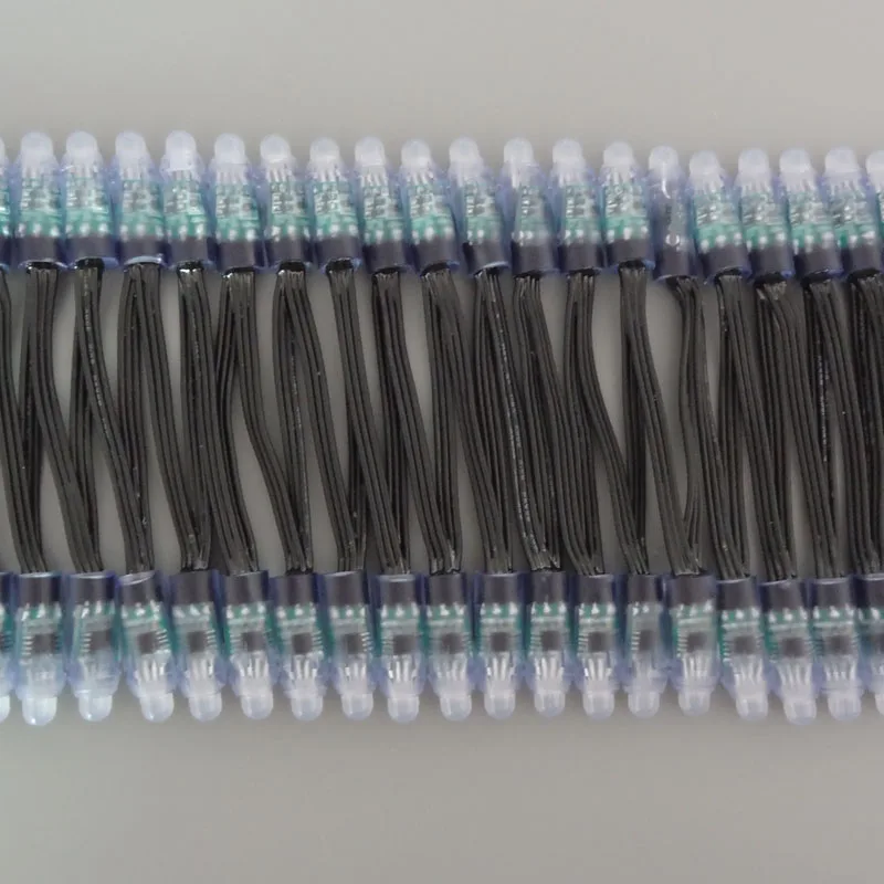 Mokungit 500 шт. 5 в 12 В черный провод WS2811 WS2801 IC светодиодный круглый пиксельный