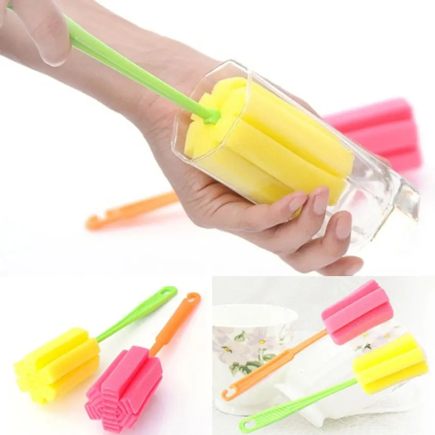 Губка с длинной ручкой кухонные чистящие инструменты чашки щетки для детей