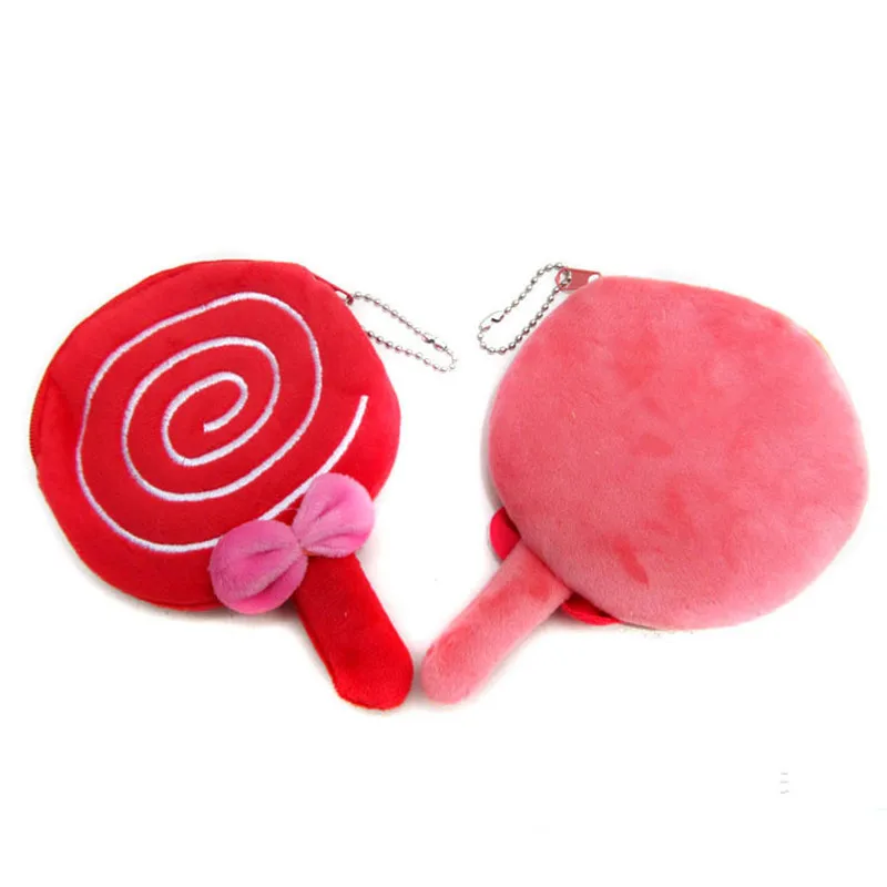 Милый Плюшевый леденец Кошелек для монет детей маленький кошелек подарок на день