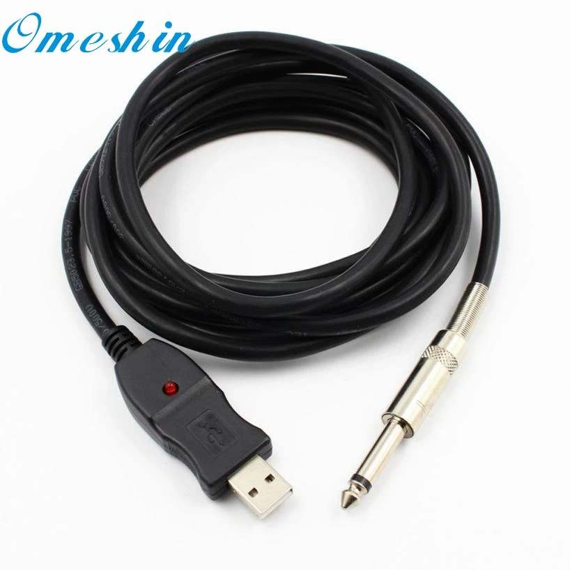 Usb линейный вход аудио USB Гитары линия кабель для передачи данных Интерфейс