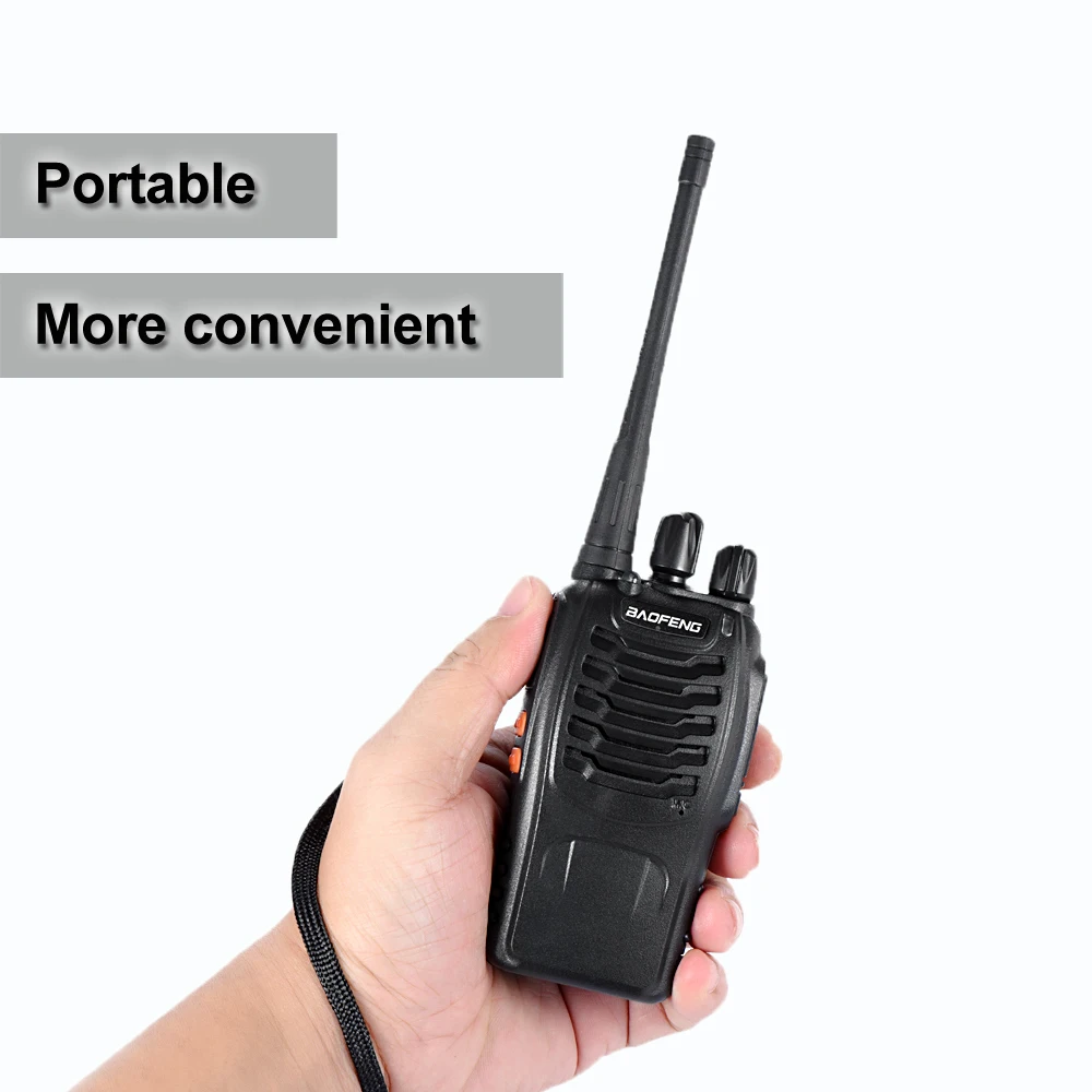 2 шт Baofeng BF-888S рация 5 Вт двухстороннее Радио bf 888s UHF 400-470MHz CB радио коммуникатор охотничья радиостанция