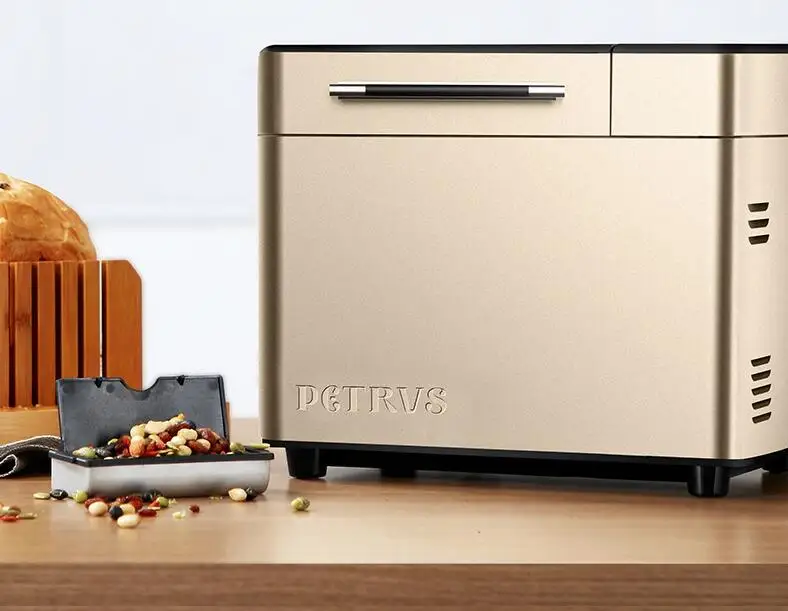 Китай petrus PE8609 домашняя хлебопечка 1000 г Бытовая нержавеющая сталь Автоматическая Лапша Тесто Йогурт мороженое варенья машина diy