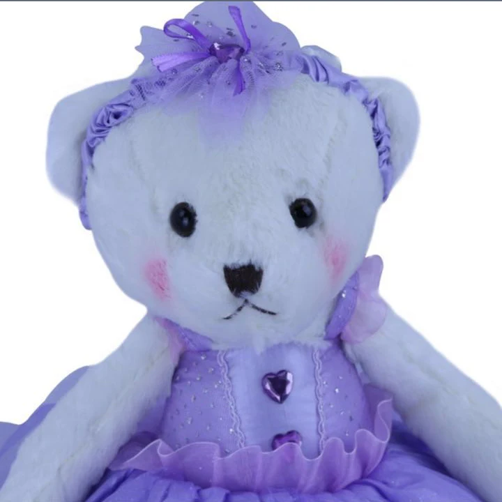 Прямая поставка Бесплатная доставка 1 шт. балерина плюшевый мишка плюшевая