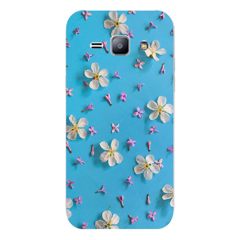 Роскошный чехол для телефона с цветами Samsung Galaxy J2 J200 J200F J200G задняя крышка розовым