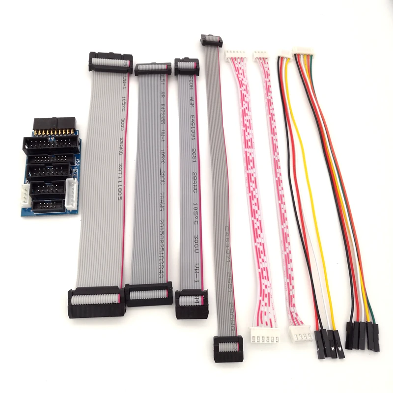 Для JLINK V8 V9 адаптер пластина JTAG к SWD многофункциональный для ULINK2 STLINK V2 Multi