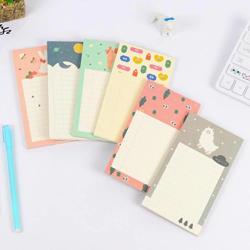 1 шт. Kawaii животных памятка блокнота мини ноутбуков заметки планировщик офисные заметки площадку канцелярские школы материалы(tt-2775