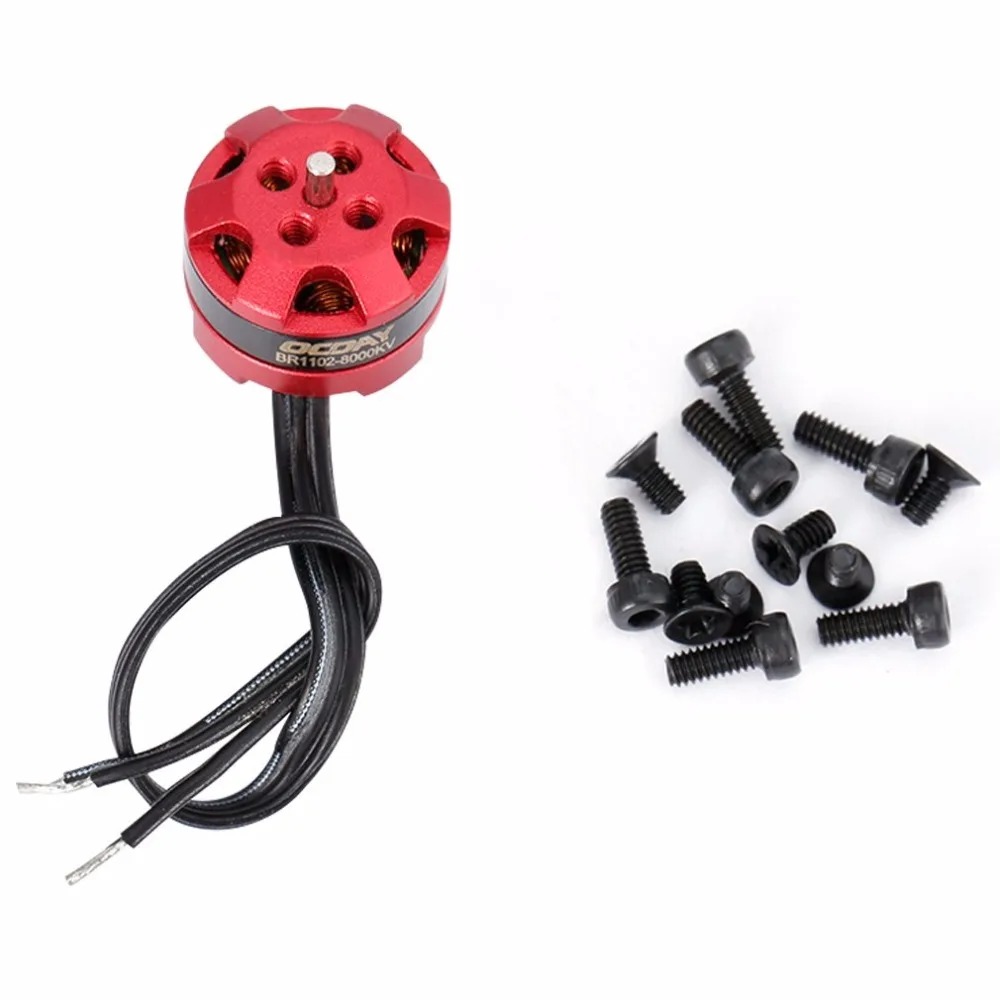 OCDAY RC Мотор 4 шт. 1102 BR1102 8000KV 1 3S бесщеточный двигатель для 50 90 мм Micro FPV гоночный Дрон