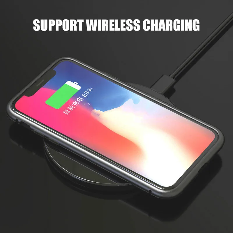Магнитный чехол для IPhone 8 7 6s plus из закаленного стекла встроенный магнитный XR XS MAX