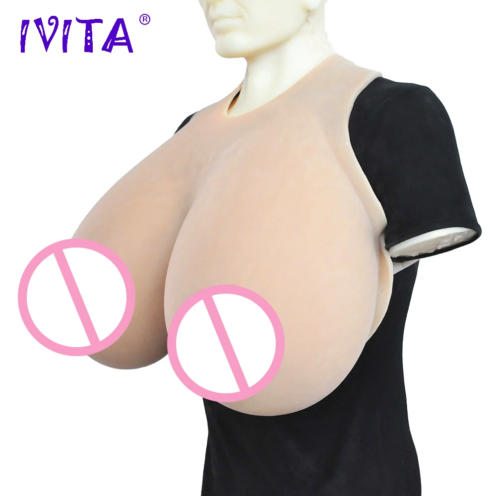 Искусственная силиконовая грудь IVITA 12 кг искусственная для фрикциона королева