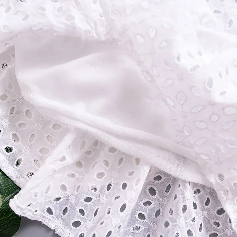 2019 Summer Newborn Baby Dress Clothes Girl Princess Fly Sleeve Lace Infant Dresses | Детская одежда и обувь