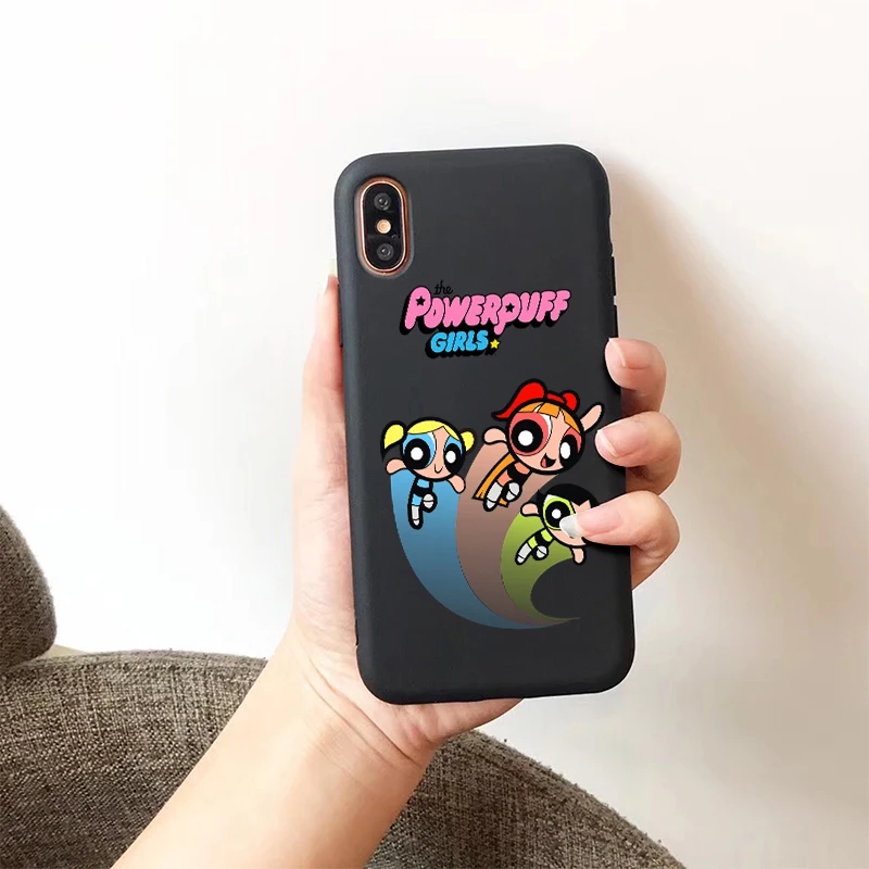 Powerpuff girls buttercup bubbles мягкий силиконовый карамельный цвет чехол для мобильного телефона для iPhone 11 X XR XS MAX 6 7 8 plus 6s