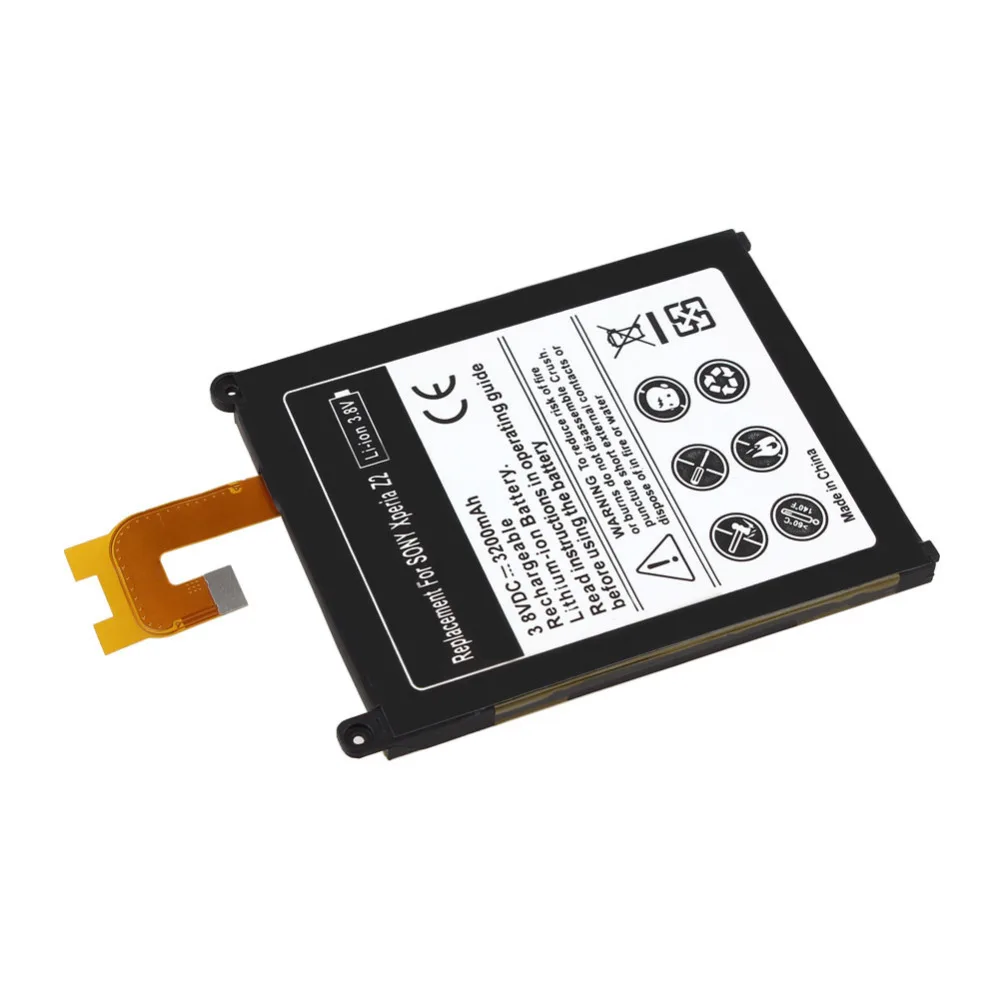 Перезаряжаемый литий ионный аккумулятор большой емкости 3200 мАч для Sony Xperia Z2 L50t