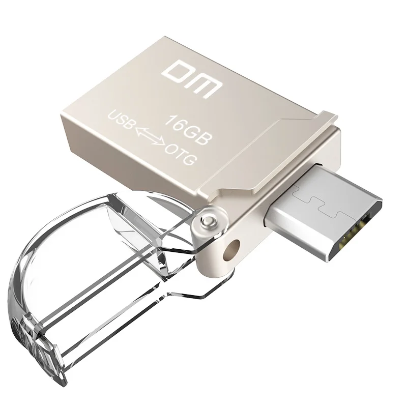 DM PD008 8 г 16 г 32 ГБ USB2.0 с двойной разъем используется для OTG Смартфон и компьютер водонепроницаемый материал металл