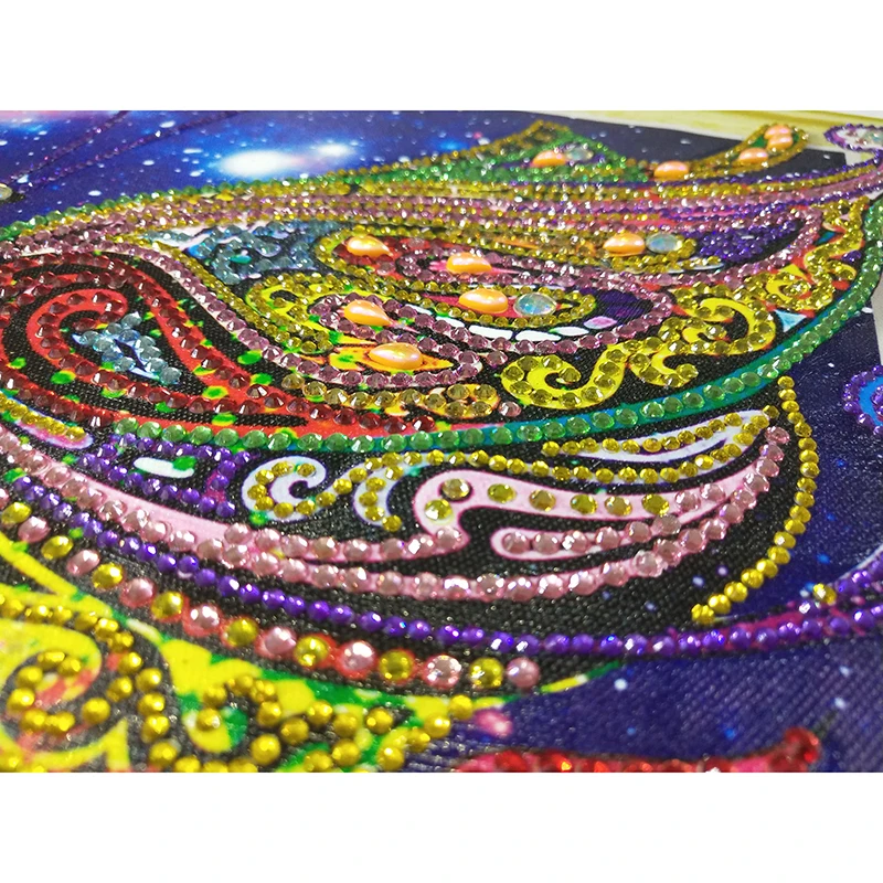 

HOMFUN Special Shaped Diamond Painting Butterfly Rhinestones 5D DIY Diamond Embroider 5D Animal Home Decor Gift 40x50cm