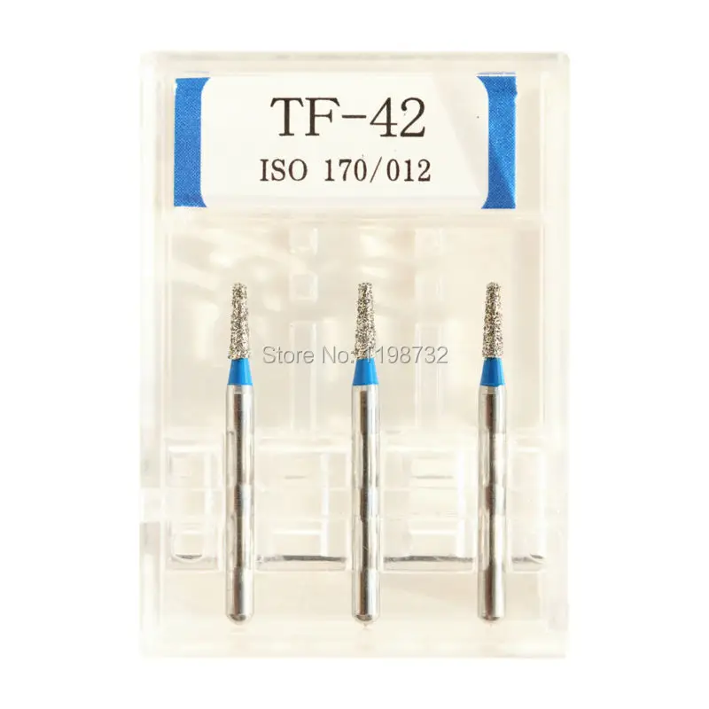 15 шт./5 Коробки зубные Алмазные Боры TF-22/TF-23/TF-31/TF-41/TF-42/TF-43 сверло диаметром-боры наконечник для высокоскоростной бормашины стоматолог на рифленой подошве