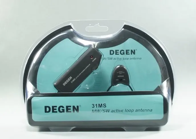 Degen DE31MS средняя волна/Коротковолновая MW/SW 3,5 мм активная радио внешняя антенна