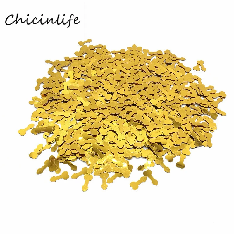 Chicinlife 500 шт./лот член пенис конфетти-блестки девичник вечерние Конфетти украшения украшение свадебного стола товары для девичника