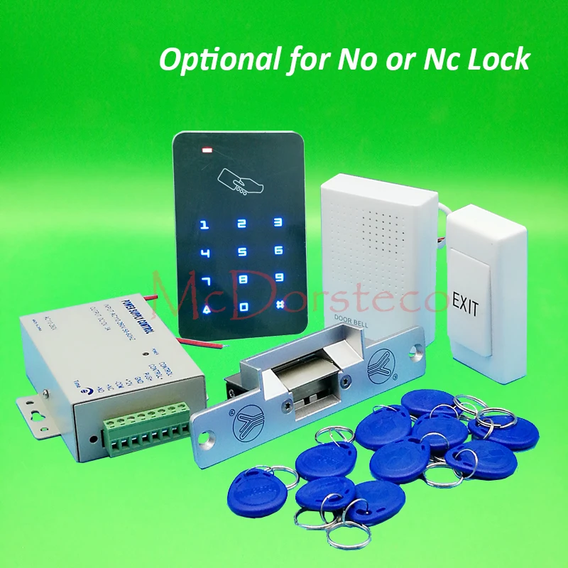 DIY сенсорная клавиатура управление доступом полный 125 кГц Rfid система контроля