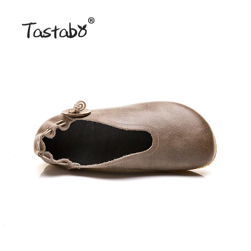 Tastabo/кожаные туфли с мягкой подошвой Удобная женская обувь Простая закрытым