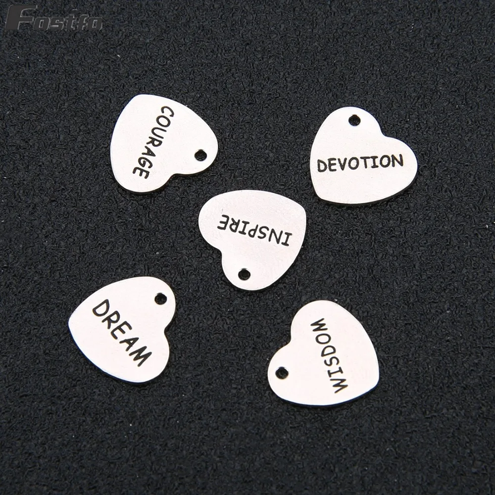 5 шт. ручная работа семейные подарки сделай сам нержавеющая сталь кулон в форме