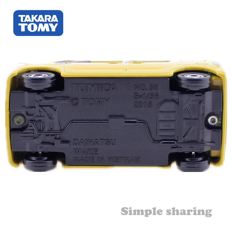 Takara Tomy Tomica No.58 Daihatsu Wake Van 1:56 миниатюрный набор моделей литая машинка популярные
