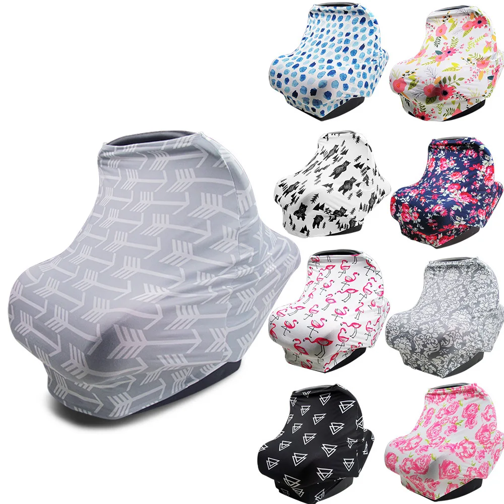 

Nursing Breastfeeding Privacy Cover Baby Scarf Infant Car Seat Stroller Breast Feeding Scarf Nursing Covers Multi-Use Stretchy