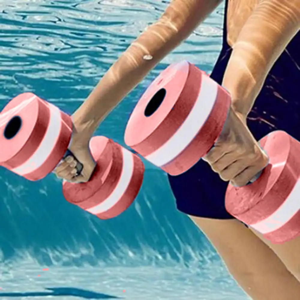 2 шт. эва водная Aquatics фитнес гантели бассейн для аэробики тренировки средняя