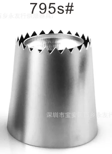 795 VOGVIGO 2 Size Nozzle Stainless Steel Dessert Cake Decorating Tips Kitchen Accessories DIY Cookie Bis Icing Cream Pastry Tool - Цвет: 795