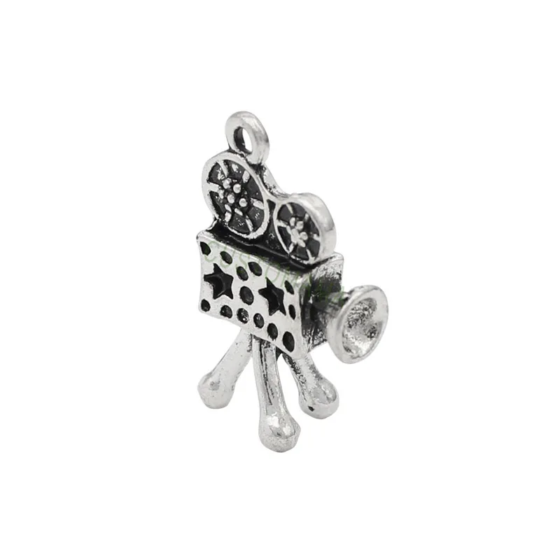 20pcs-Antique Серебряный фильм амулет камера Подвески 3D 26x16x6 мм | Украшения и аксессуары