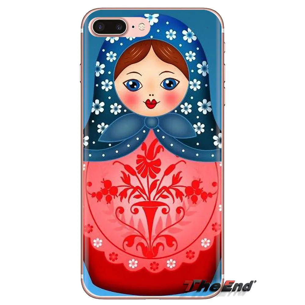 For Huawei Mate Honor 4C 5C 5X 6X 7 7A 7C 8 9 10 8C 8X 20 Lite Pro Transparent Soft Shell Covers Russian Matryoshka Doll Art |