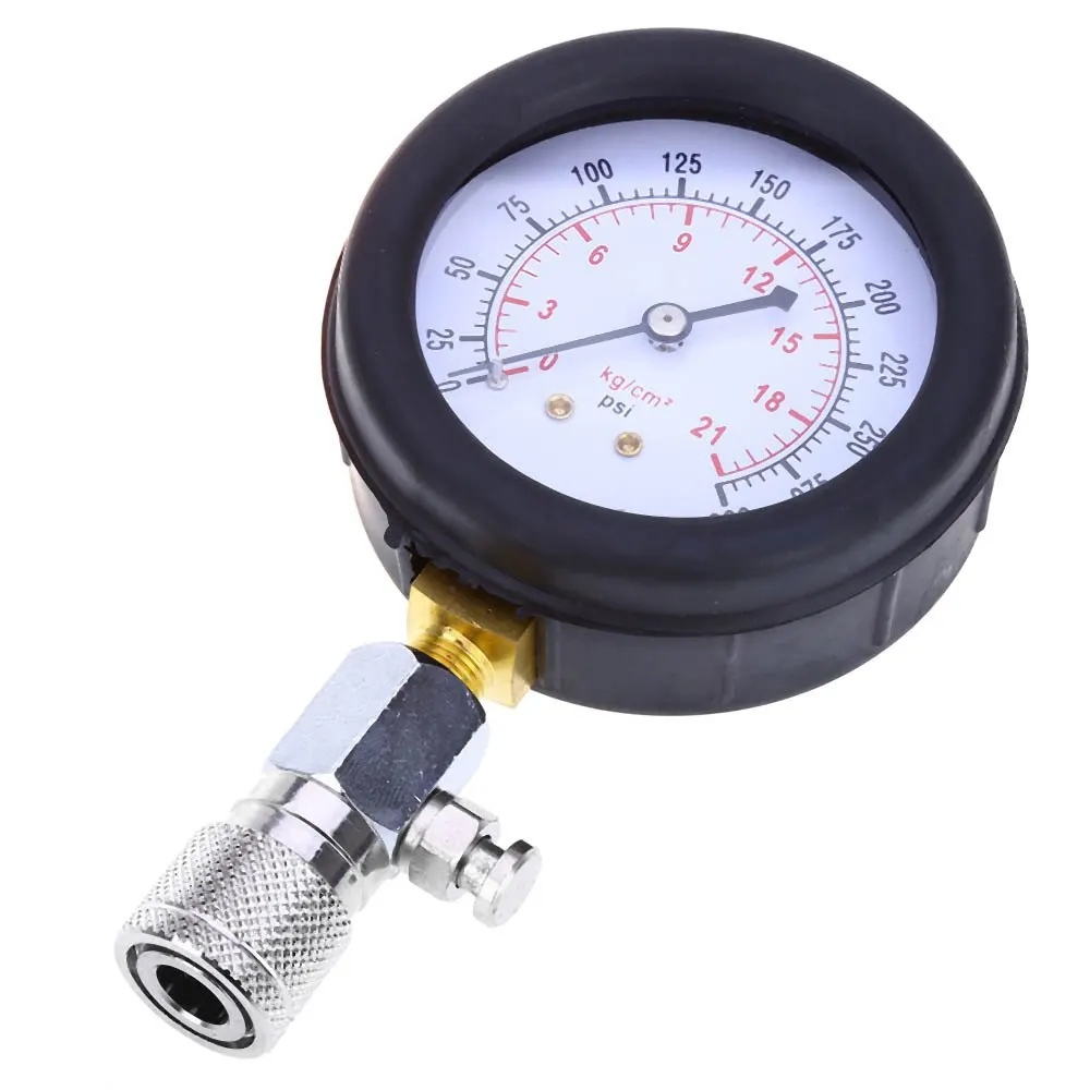 High quality new 9 PCS Petrol cylinder leakage tester Gauge Meter Test Pressure Compression Tester Leakage Diagnostic MPS031 | Автомобили