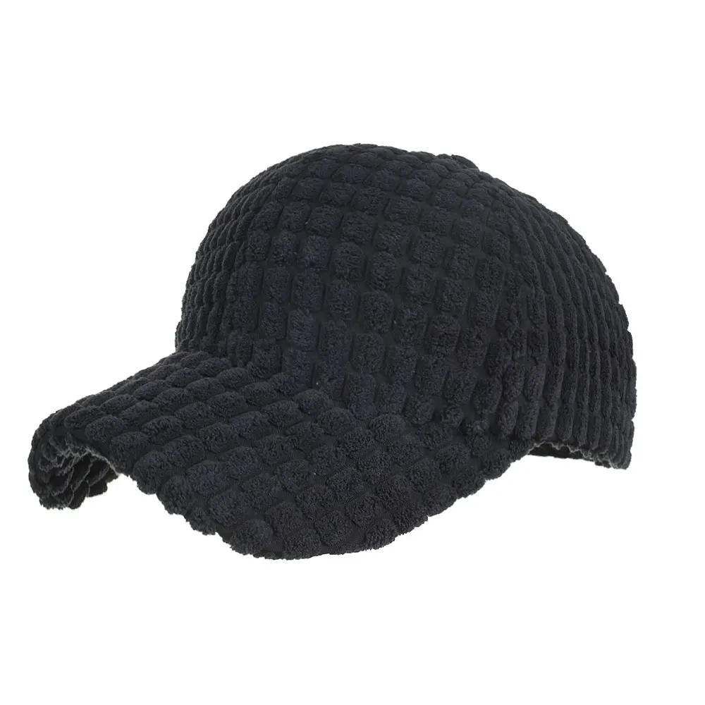 Joymay зимняя теплая Бейсболка Snapback шапка для девушек и женщин B581 - Цвет: Black