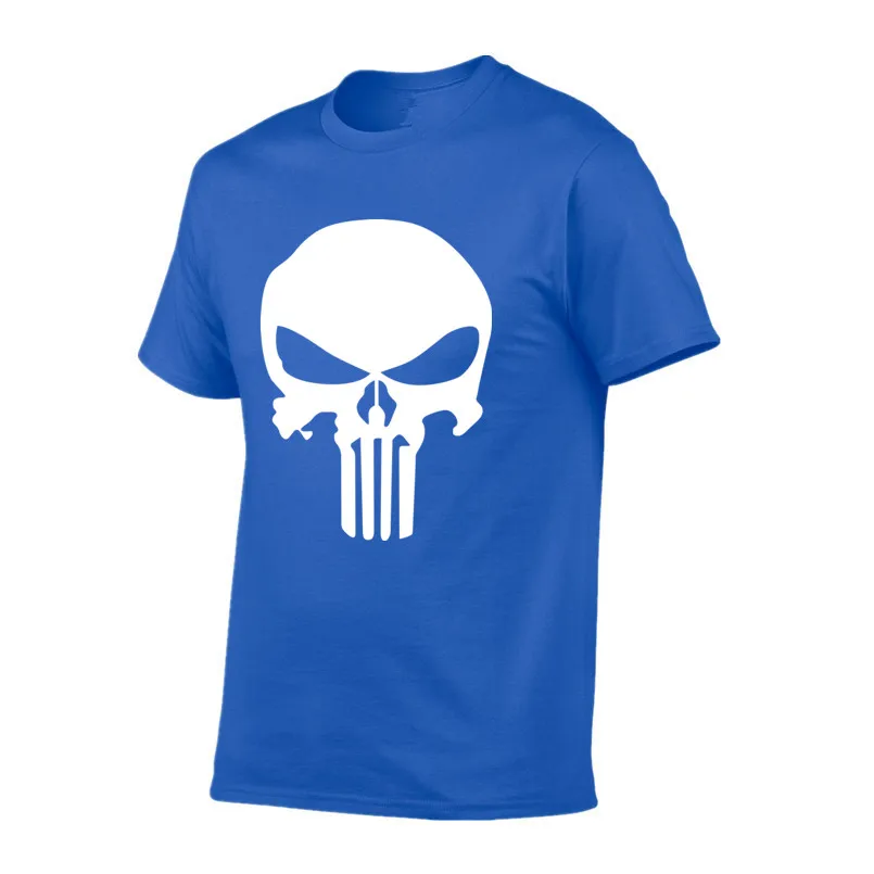 2018 Каратель футболки для мужчин футболка хлопковая Модная брендовая Футболка