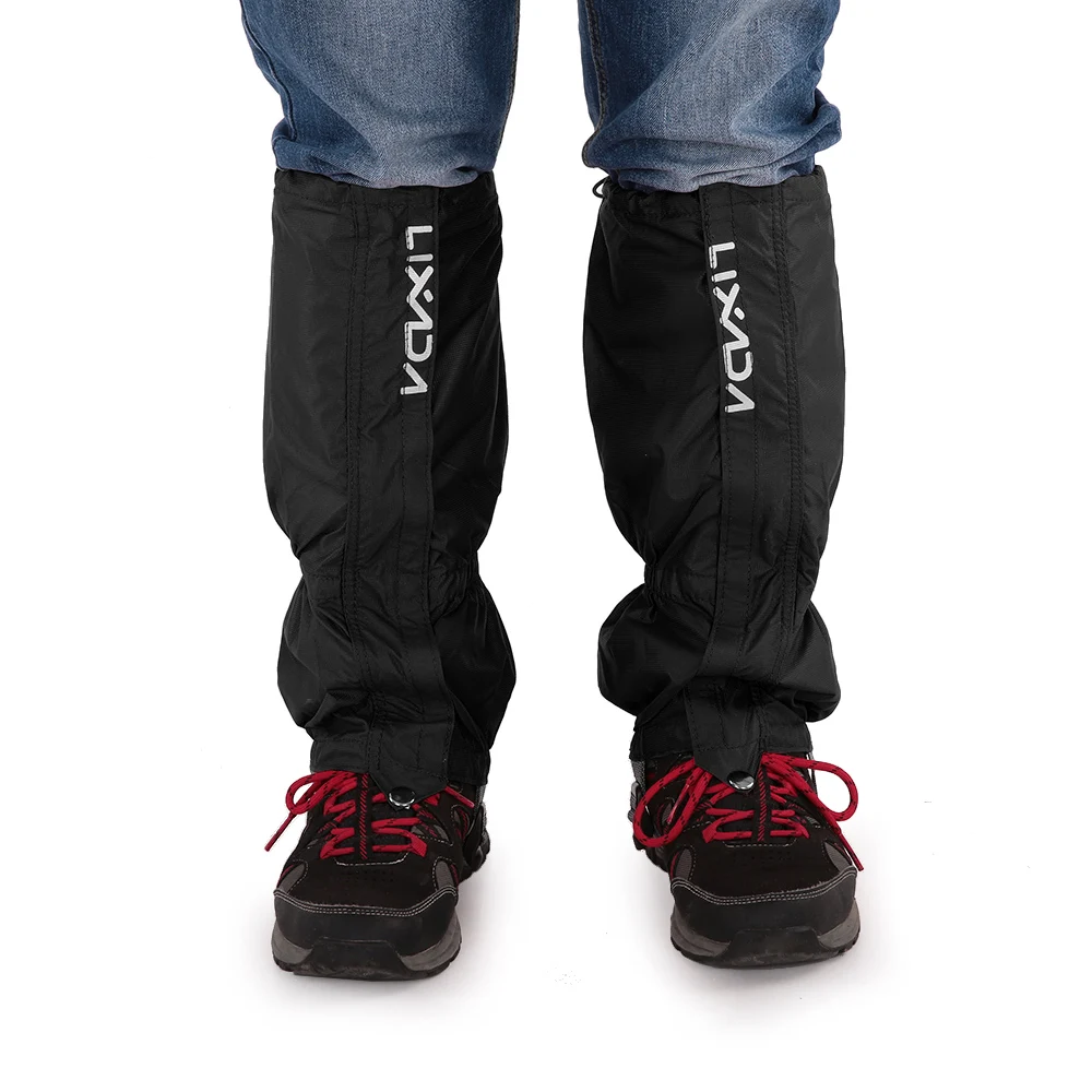 

Lixada 1 Pair of Snow Gaiters Outdoor Unisex Zippered Closure Waterproof Leg Gaiters Leggings Cover for Hiking Ski Snowboarding