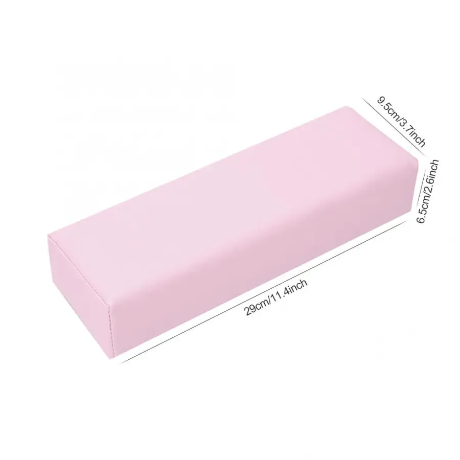 Pink 2 цвета маникюрный коврик для дизайна ногтей ручная Подушка для салона красоты Мягкий держатель для рук Подушка Маникюрный Инструмент - Цвет: Pink