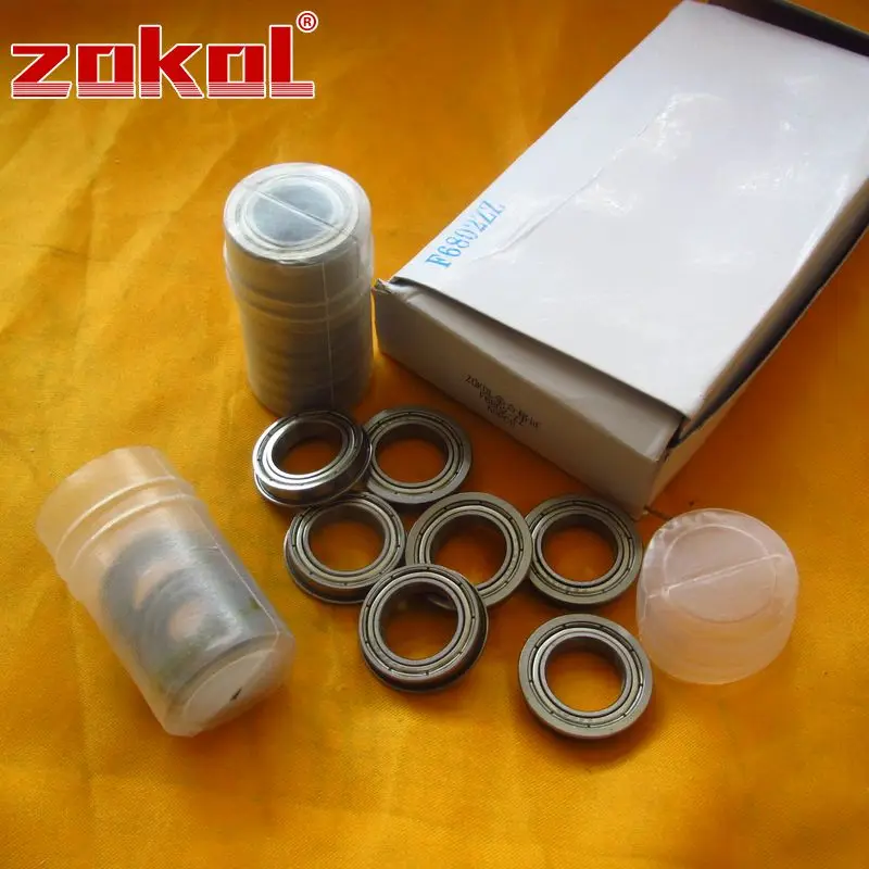 ZOKOL F6802 ZZ подшипник F6802ZZ фланцевый с глубоким желобом шариковый 15*24(26*1)* 5 мм|bearing