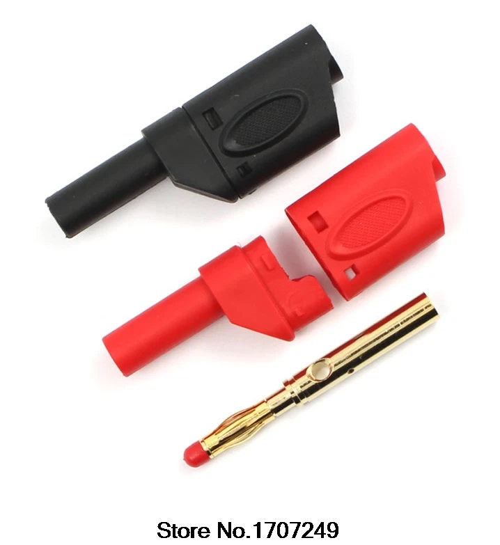 Бесплатная доставка 20 шт. 4 мм Изолированная Защитная штепсельная вилка типа