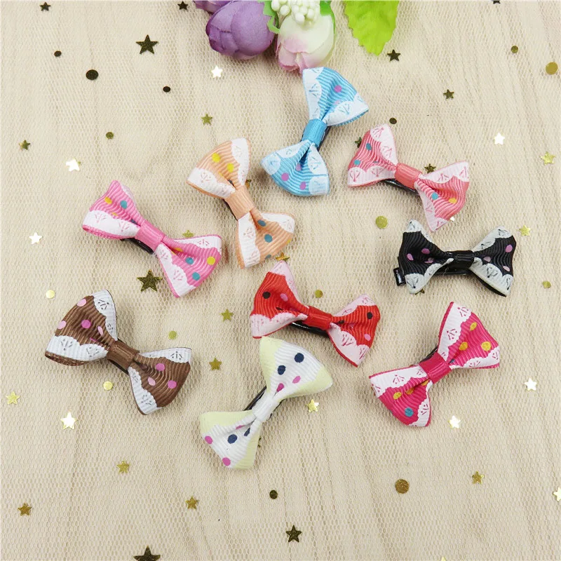 2 шт./лот маленькая заколка для волос с бантом девочек ручная работа Детские