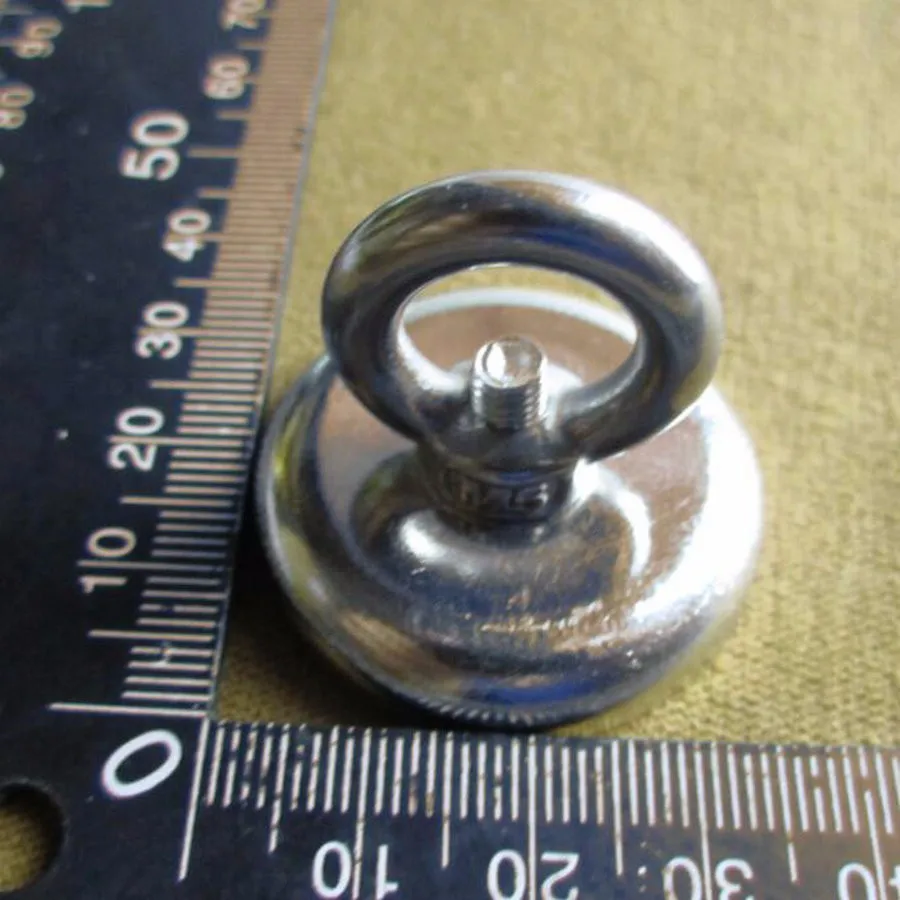 1 шт. 20 кг Тяговое крепление D36mm сильнейший Мощный Неодимовый магнитный горшок с кольцом рыболовные снасти, deap море спасательное оборудование