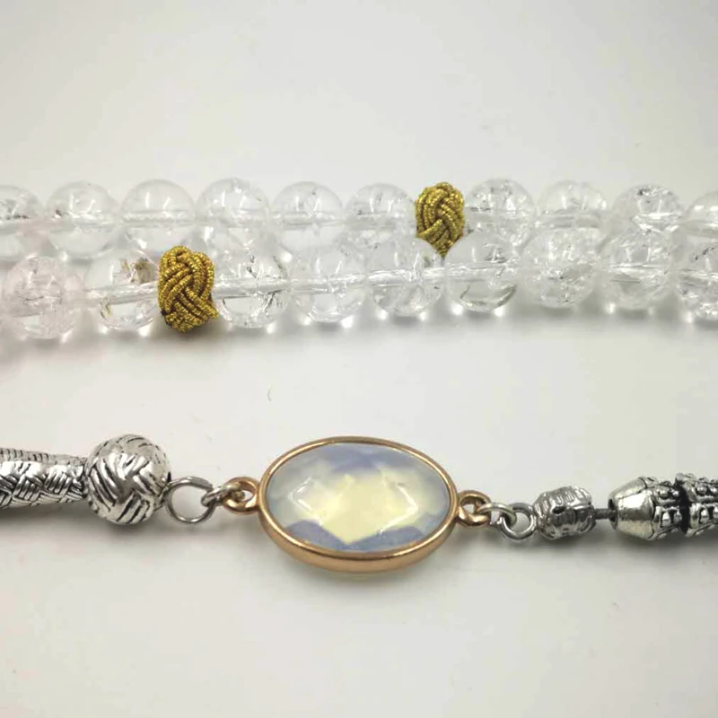 Взрыв Кристалл Tasbih 33 66 99 бусины женские браслеты для женщин misbaha опал кисточкой женский браслет уникальная дизайнерская бижутерия