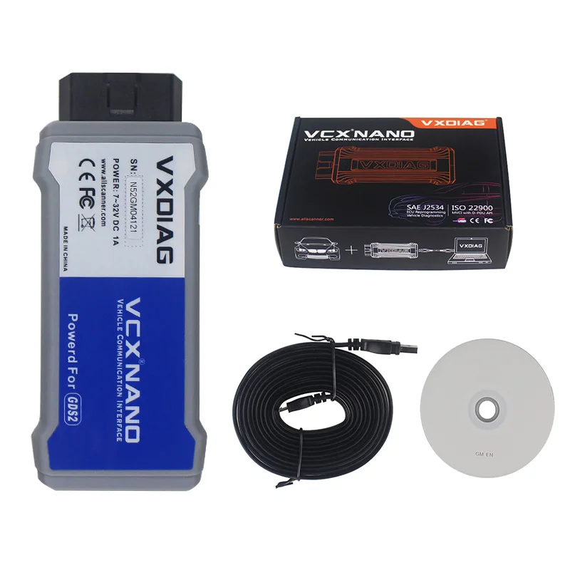 VXDIAG VCX NANO для GM/Opel GDS2 USB/Wifi версия диагностический инструмент Ford/Mazda сканер с