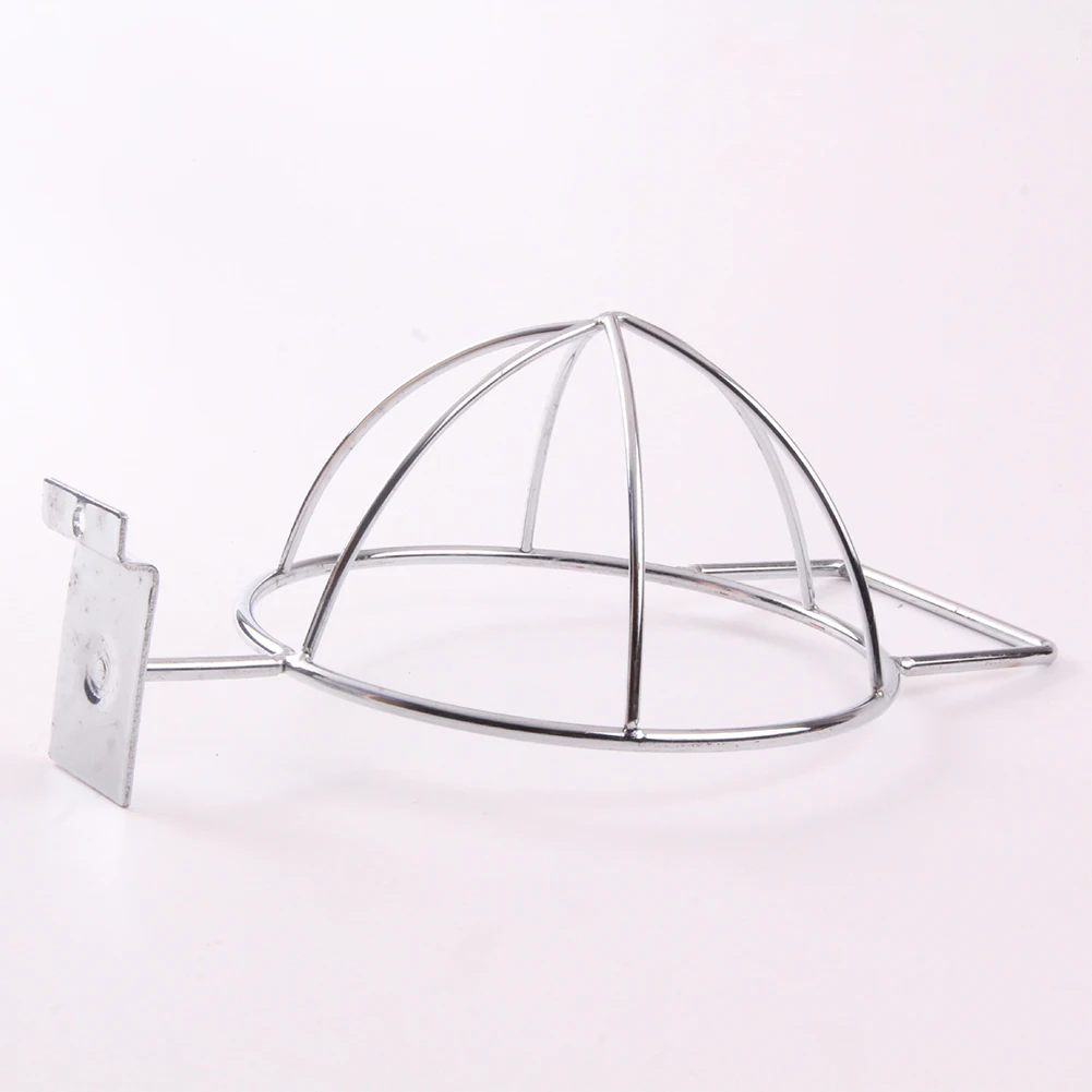 Storage Rack Smooth Practical Hat Holder Chrome Plated Home Easy Install Iron Structure Sturdy Display Wall Mount Shop Durable | Дом и сад