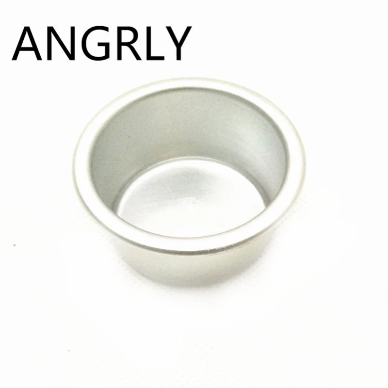 

ANGRLY 5pcs Stainless Steel Kueh Pie Tee Pudding Jelly DIY 2 Inch Cake Mould Mini Chiffon Kitchen Baking Mold Cake Bread Baking